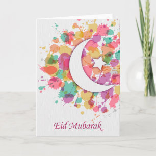 Eid Mubarak Islamitische Wenskaart voor Ramadan /  Kaart