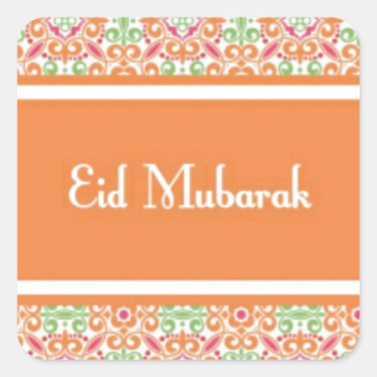 Eid Mubarak.jpg Vierkante Sticker (Voorkant)