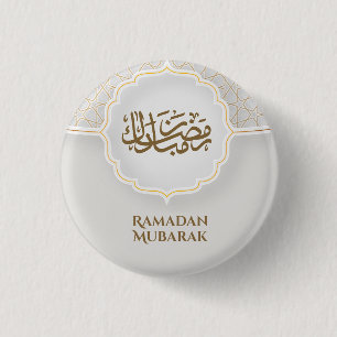 Eid Mubarak Kaart met Masjid Ronde Button 3,2 Cm