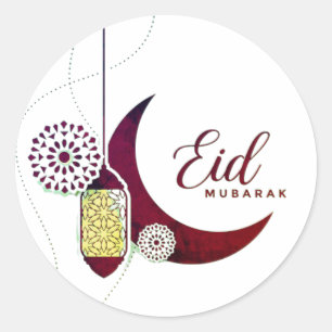 Eid Mubarak-lantaarn Ronde Sticker