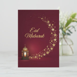 Eid Mubarak moderne gepersonaliseerde kaart