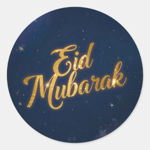 Eid Mubarak Moslim Klassieke Ronde Sticker