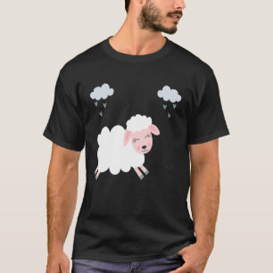 Eid Mubarak Moslims Schaap Schattig Curly Halal Sc T-shirt