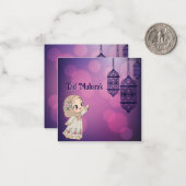 Eid Mubarak Notitiekaartje (Voorkant / Achterkant in situ)