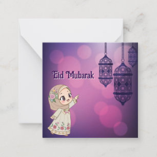 Eid Mubarak Notitiekaartje