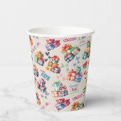 Eid Mubarak Paper Cups – Colourful Gift Boxes Papieren Bekers (Achterkant)