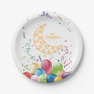 Eid mubarak papieren bordje