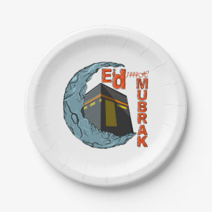 Eid mubarak papieren bordje