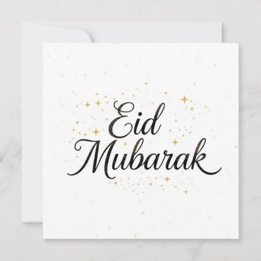 Eid mubarak Personalized modern Card Bedankkaart (Voorkant)