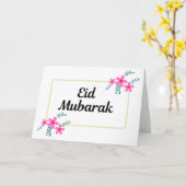 Eid Mubarak Ramadan Kaart (Gele Bloem)