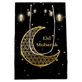 Eid Mubarak / Ramadan Kareem Gold aanpassen Medium Cadeauzakje (Achterkant)