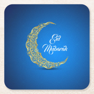 Eid Mubarak / Ramadan Vierkante Kartonnen Onderzetter