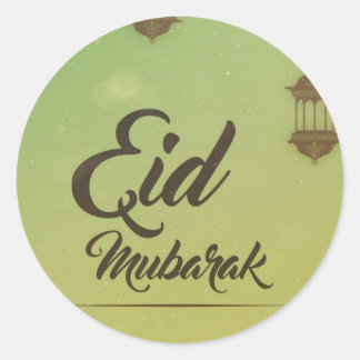 EID MUBARAK ROND STICKER