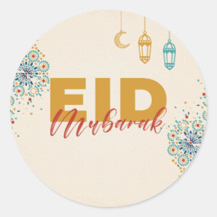 Eid mubarak ronde sticker