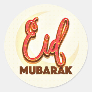 Eid Mubarak Ronde Sticker