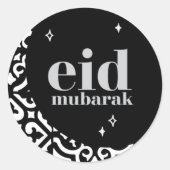Eid Mubarak Ronde Sticker (Voorkant)