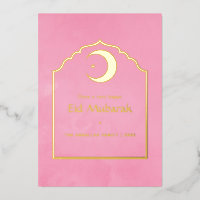 Eid Mubarak Roze en Gold