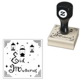 Eid Mubarak Rubberstempel (Gestempeld)