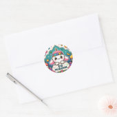 Eid Mubarak Sheep Ronde Sticker (Envelop)