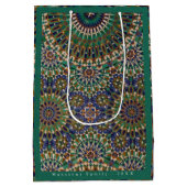 Eid Mubarak sierpatroon Emerald Medium Cadeauzakje (Achterkant)