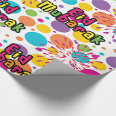 Eid Mubarak Splash Gift Wrap Cadeaupapier (Hoek)