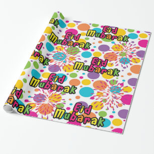 Eid Mubarak Splash Gift Wrap Cadeaupapier