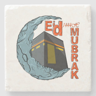 Eid mubarak stenen onderzetter