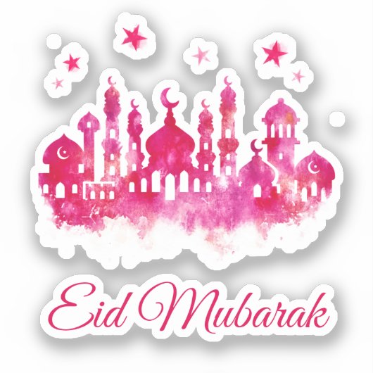 Eid Mubarak Sticker (Voorkant)
