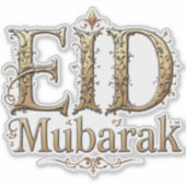 Eid Mubarak Sticker (Voorkant)