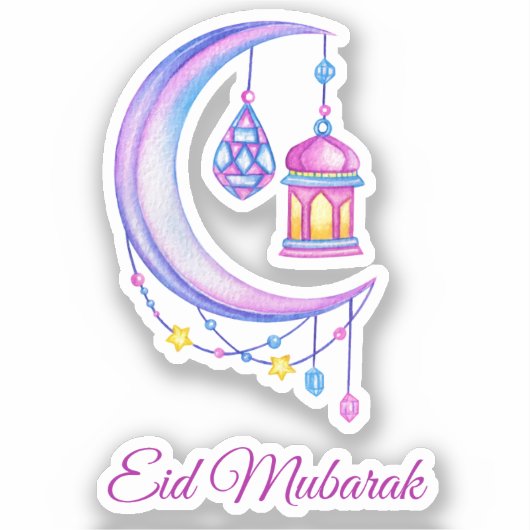 Eid Mubarak Sticker (Voorkant)
