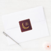 Eid Mubarak Vierkante Sticker (Envelop)