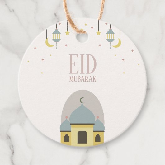 Eid mubarak voor eid fitr cadeau label (Voorkant)