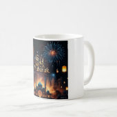 Eid Mubarak vuurwerkviering Koffiemok (Voorkant rechts)