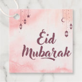 Eid Mubarak Waterverf Bedankjes Labels (Voorkant)
