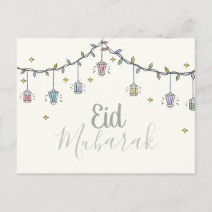Eid Mubarak wenskaart voor eid al fit Briefkaart