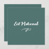 Eid Mubarak Wenskaarten: Viel de Joyous. (Voorkant / Achterkant)