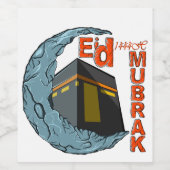 Eid mubarak wijn etiket (Enkel label)