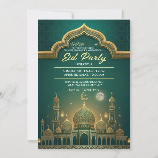 Eid Party Invitation (Devant)