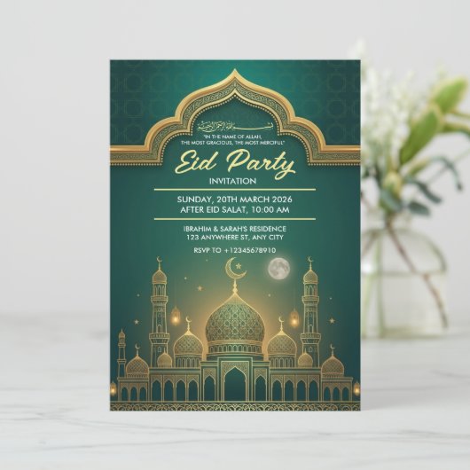 Eid Party Invitation (Debout devant)