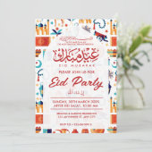 Eid Party Kaart (Staand voorkant)