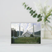 Eid Salutations_Faisal Mosque 1 Carte postale (Debout devant)