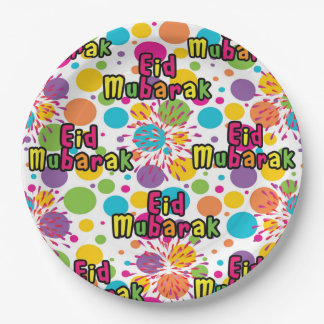 Eid-splashbord 9" papieren bordje