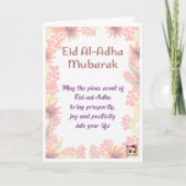 Eid ul Adha Mubarak - Earnest Wishes Kaart (Voorkant)
