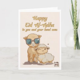 Eid ul Adha Mubarak - Funny Animals Kaart