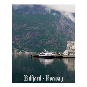 Eidfjord - Norvège 20" x 25" Poster parfait