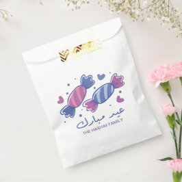 Eidiya Sweets Arabic Eid Mubarak gepersonaliseerd Bedankzakje