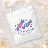 Eidiya Sweets Eid Mubarak gepersonaliseerd Bedankzakje (Geknipt)