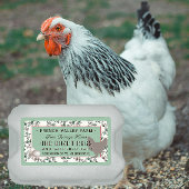 Eidoosje Etiket Botanisch met Hen en Eieren