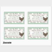 Eidoosje Etiket Botanisch met Hen en Eieren (Vel)