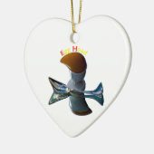 Eienkop Quirky Design Keramisch Ornament (Links)